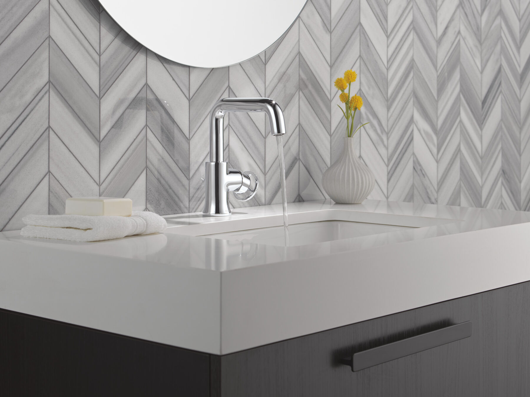 Single Handle Bathroom Faucet, image 3