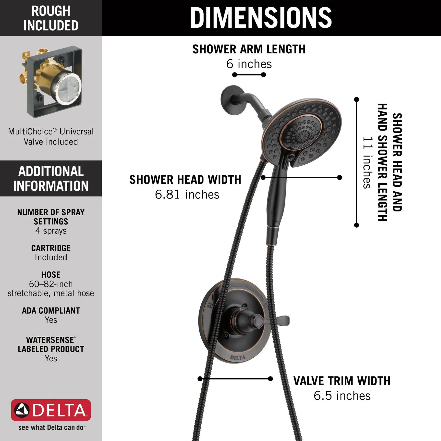 In2ition&reg; Shower Rough & Trim 14S (Recertified)