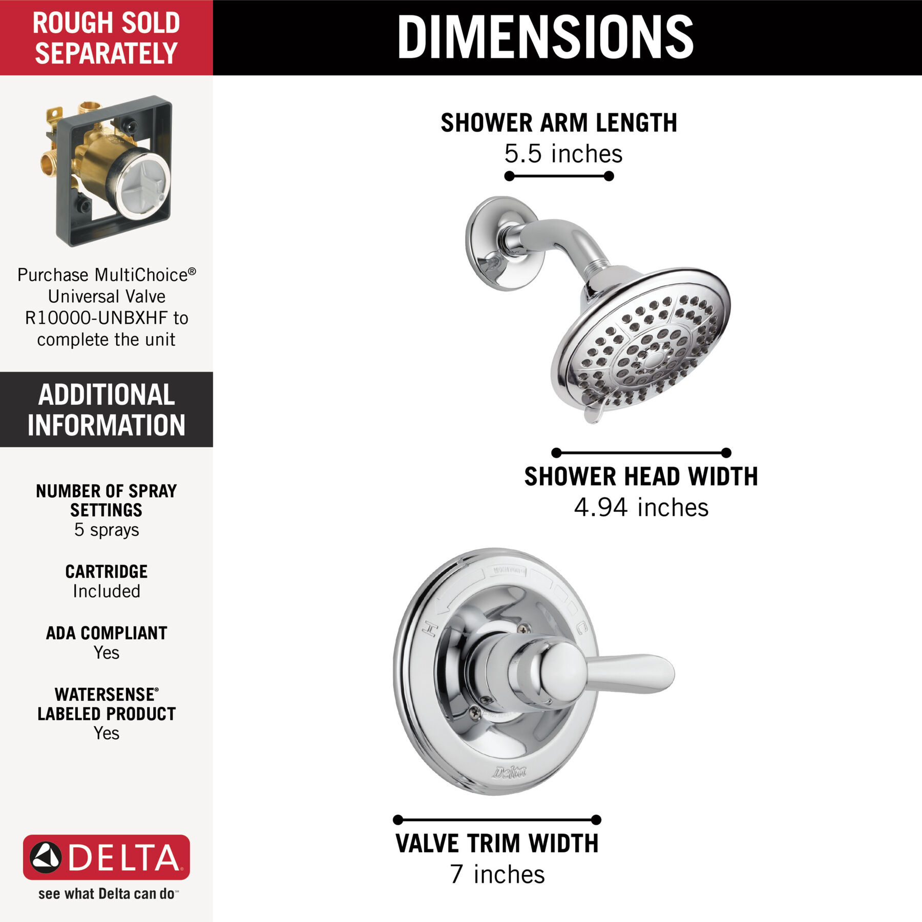 Monitor® 14 Series Shower Trim, image 1