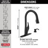 Single Handle Pull-Down Kitchen Faucet with Soap Dispenser and ShieldSpray Technology (Recertified)