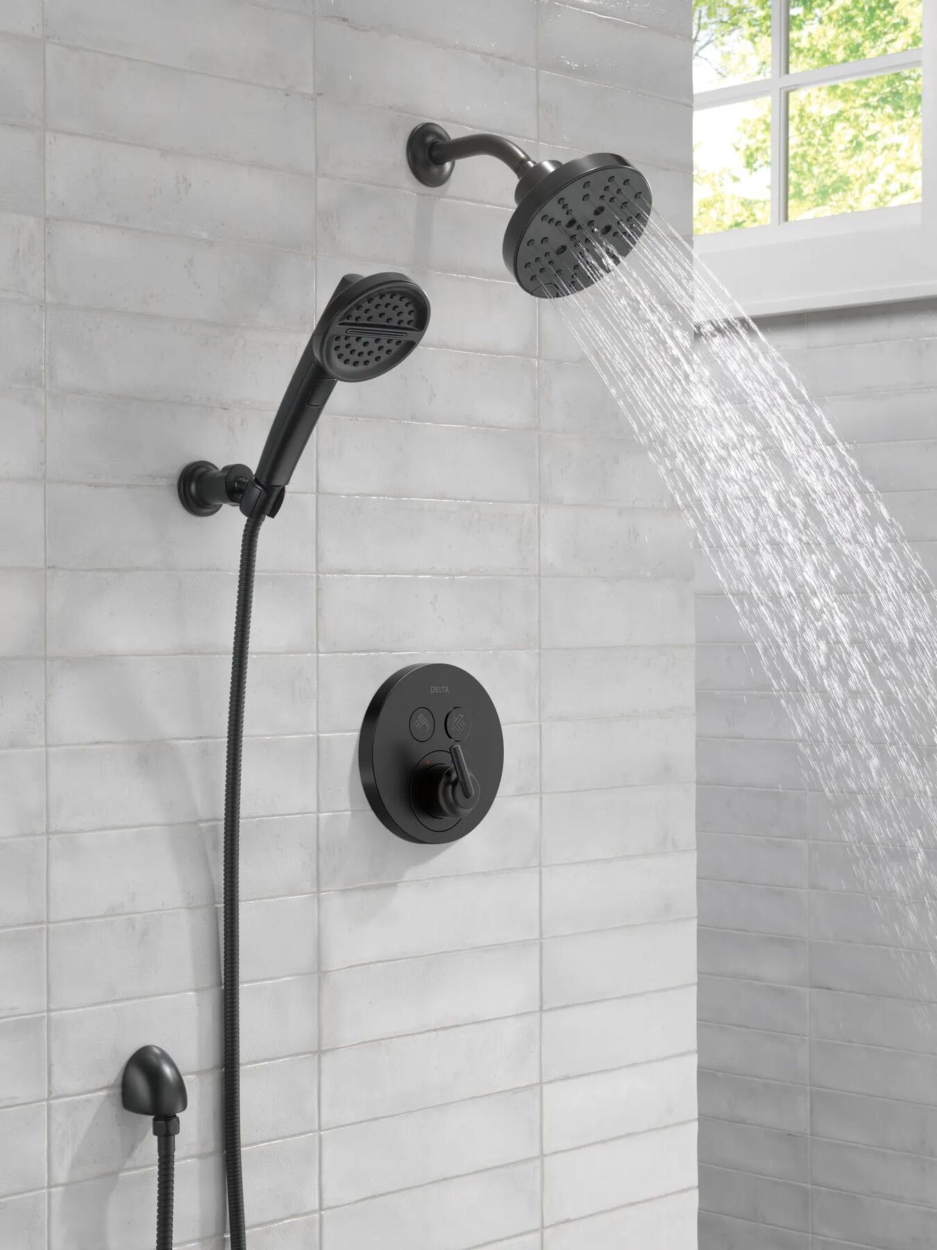 H<sub>2</sub>Okinetic&reg; 5-Setting Contemporary Raincan Shower Head