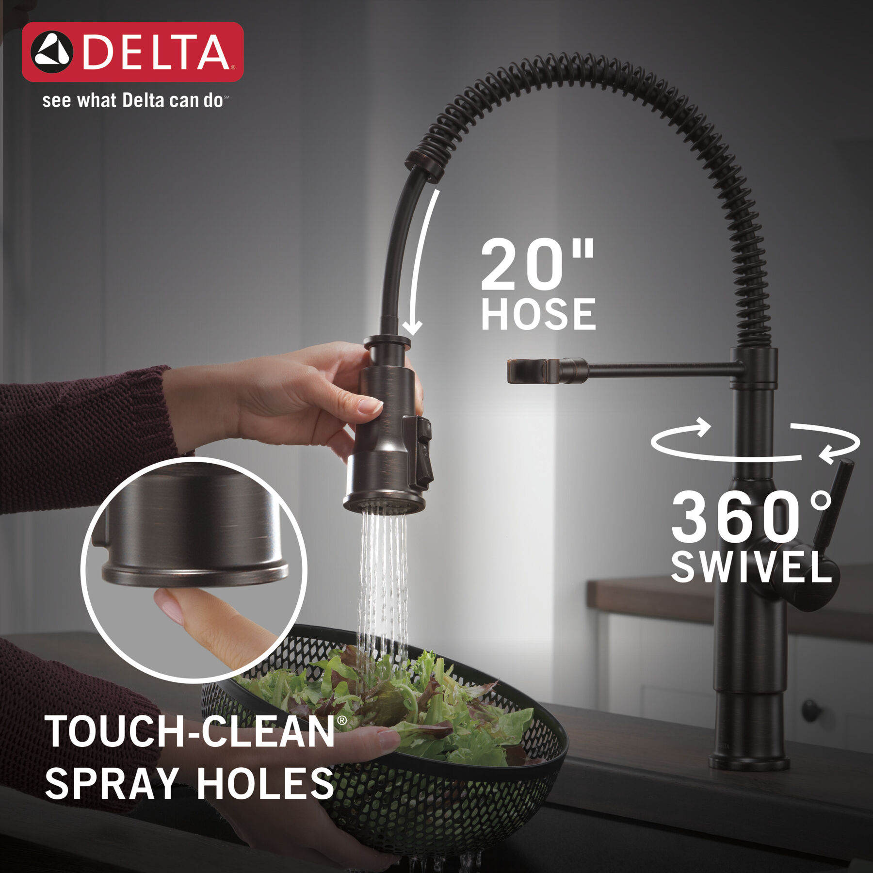 Single-Handle Pull-Down Spring Kitchen Faucet (Recertified), image 5