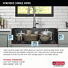 30” Drop-In Top Mount 16 Gauge Workstation Kitchen Sink Single Bowl with WorkFlow™ Ledge and Accessories