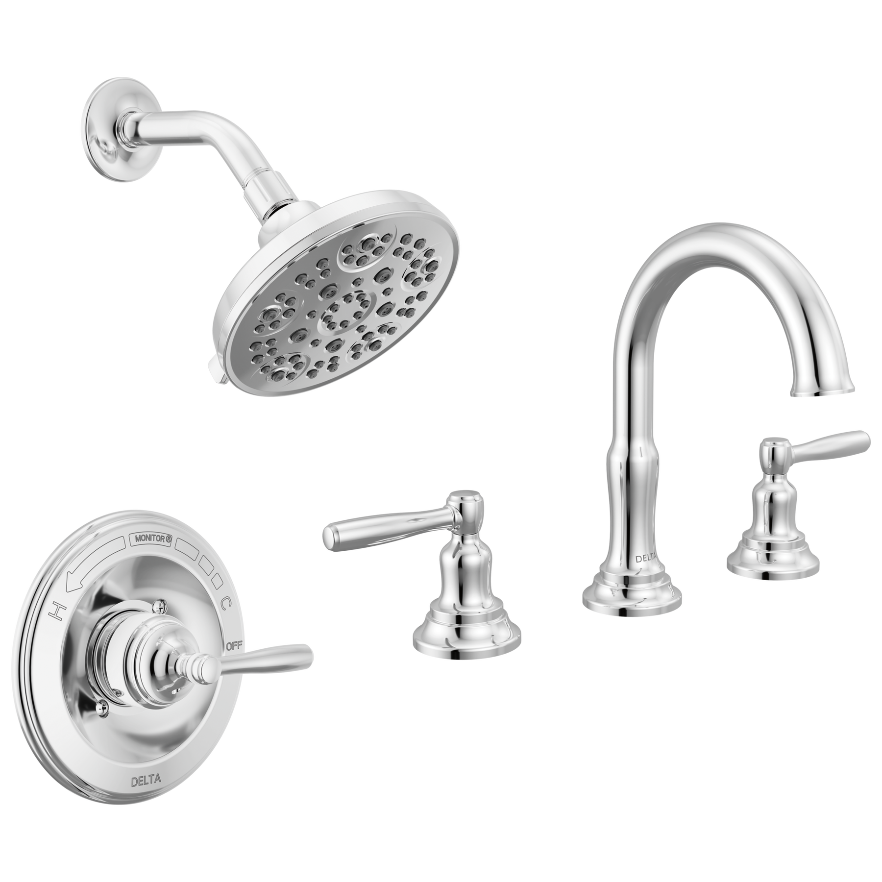 Widespread Lavatory Faucet with 14 Series Shower Trim Bundle