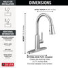 Single Handle Pull-Down Kitchen Faucet