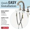 Two Handle Widespread Pull-Down Bathroom Faucet