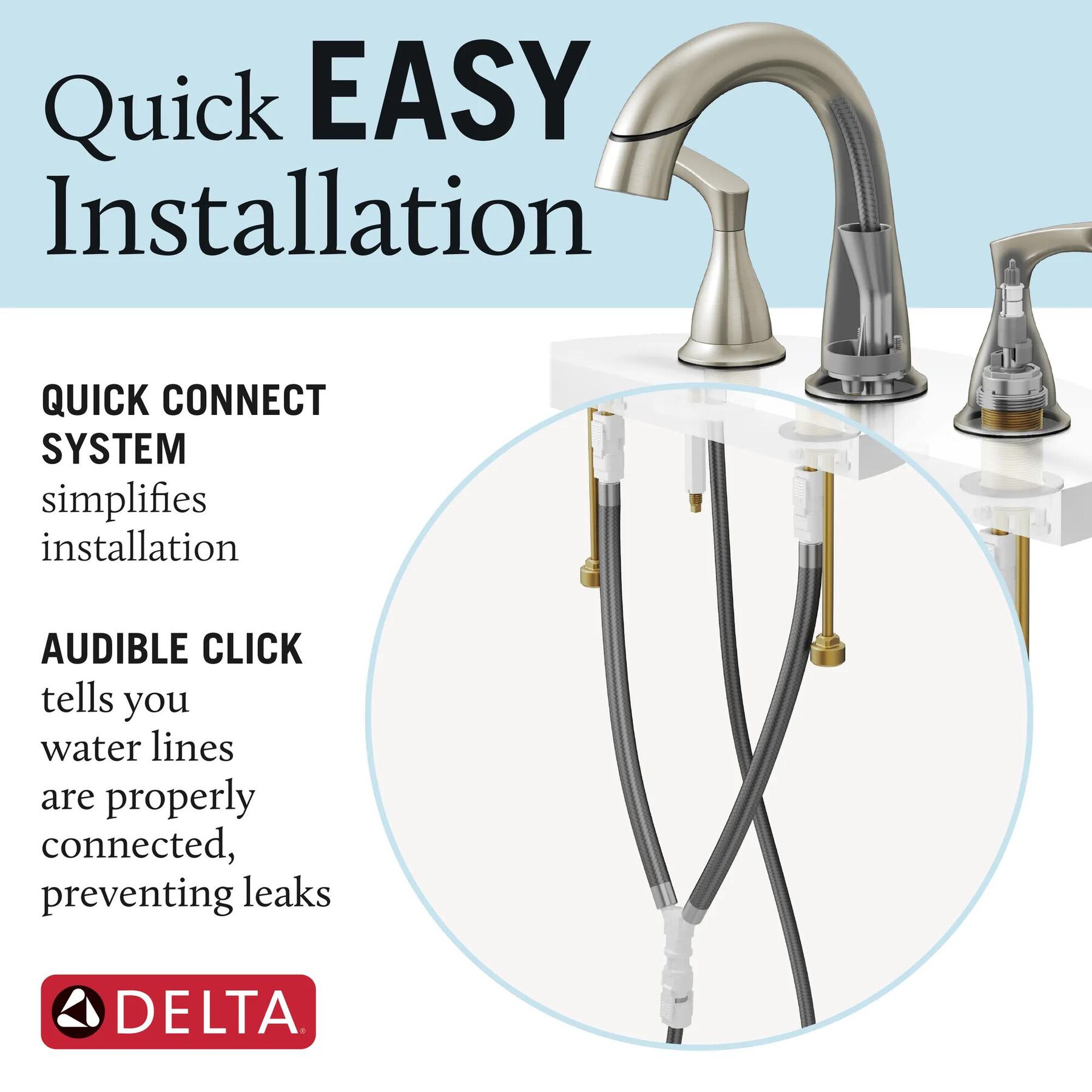 Two Handle Widespread Pull-Down Bathroom Faucet