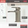 Single-Hole Channel Bathroom Faucet 1L (Recertified)