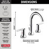 Two Handle Widespread Bathroom Faucet