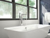 Single Handle Floor Mount Tub Filler Trim with Hand Shower