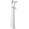 Single Handle Floor Mount Tub Filler Trim - Less Handle