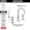 Two Handle Widespread Bathroom Faucet