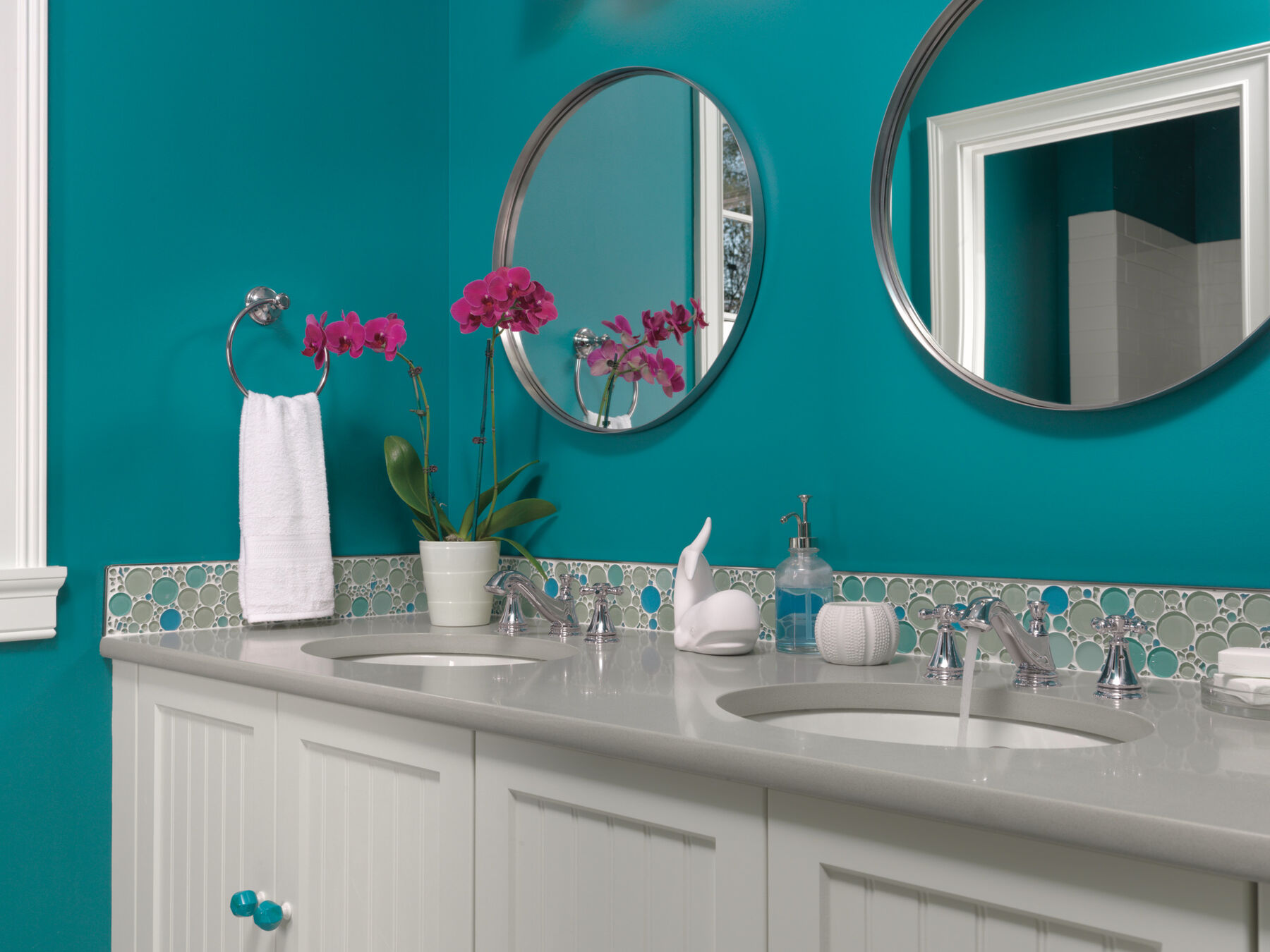 Metal Cross Handle Set - Deck Mount Bathroom & Bidet, image 2