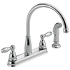 Two Handle Kitchen Faucet with Spray (Recertified)