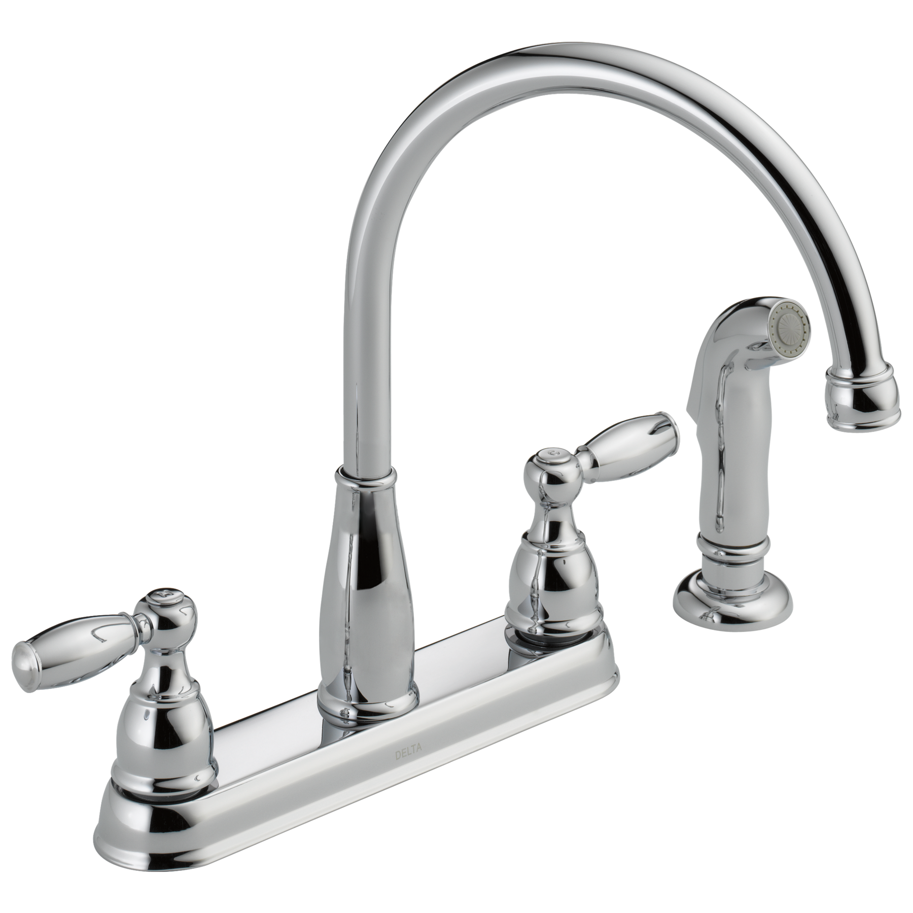 Two Handle Kitchen Faucet with Spray (Recertified)
