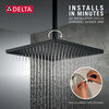 Single-Setting Metal Raincan Shower Head