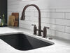 Two Handle Pull-Down Bridge Kitchen Faucet