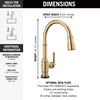 Touch<sub>2</sub>O® Technology Kitchen Faucet with Touchless Technology