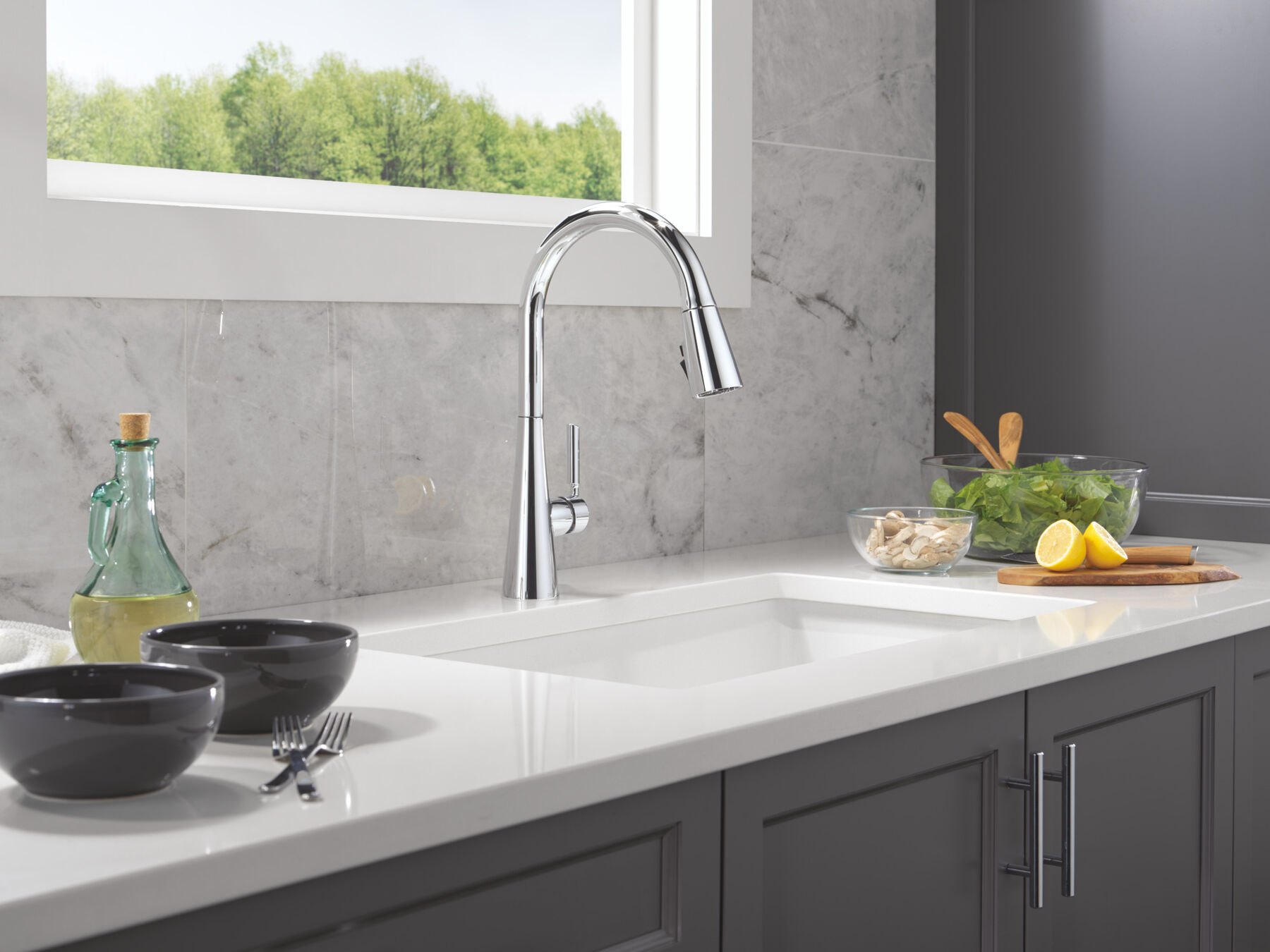 Single Handle Kitchen Pull-Down Faucet, image 10