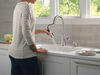 Single Handle Pull-Down Kitchen Faucet with Soap Dispenser and ShieldSpray Technology