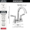 Two Handle Centerset Bathroom Faucet
