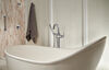 Single Handle Floor Mount Tub Filler Trim with Hand Shower (Recertified)