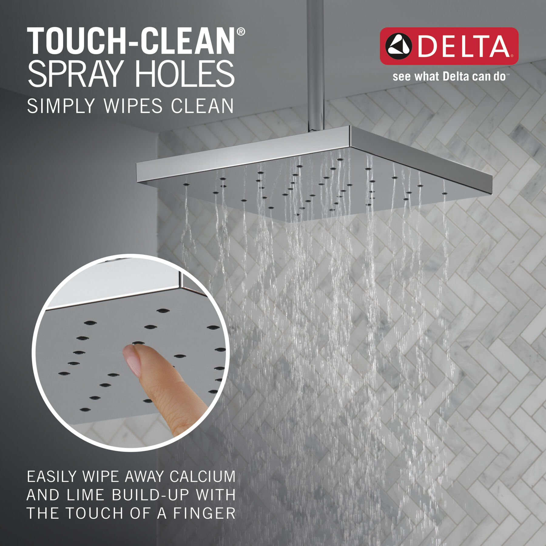 H2Okinetic® Single Setting Shower Head with UltraSoak™, image 3