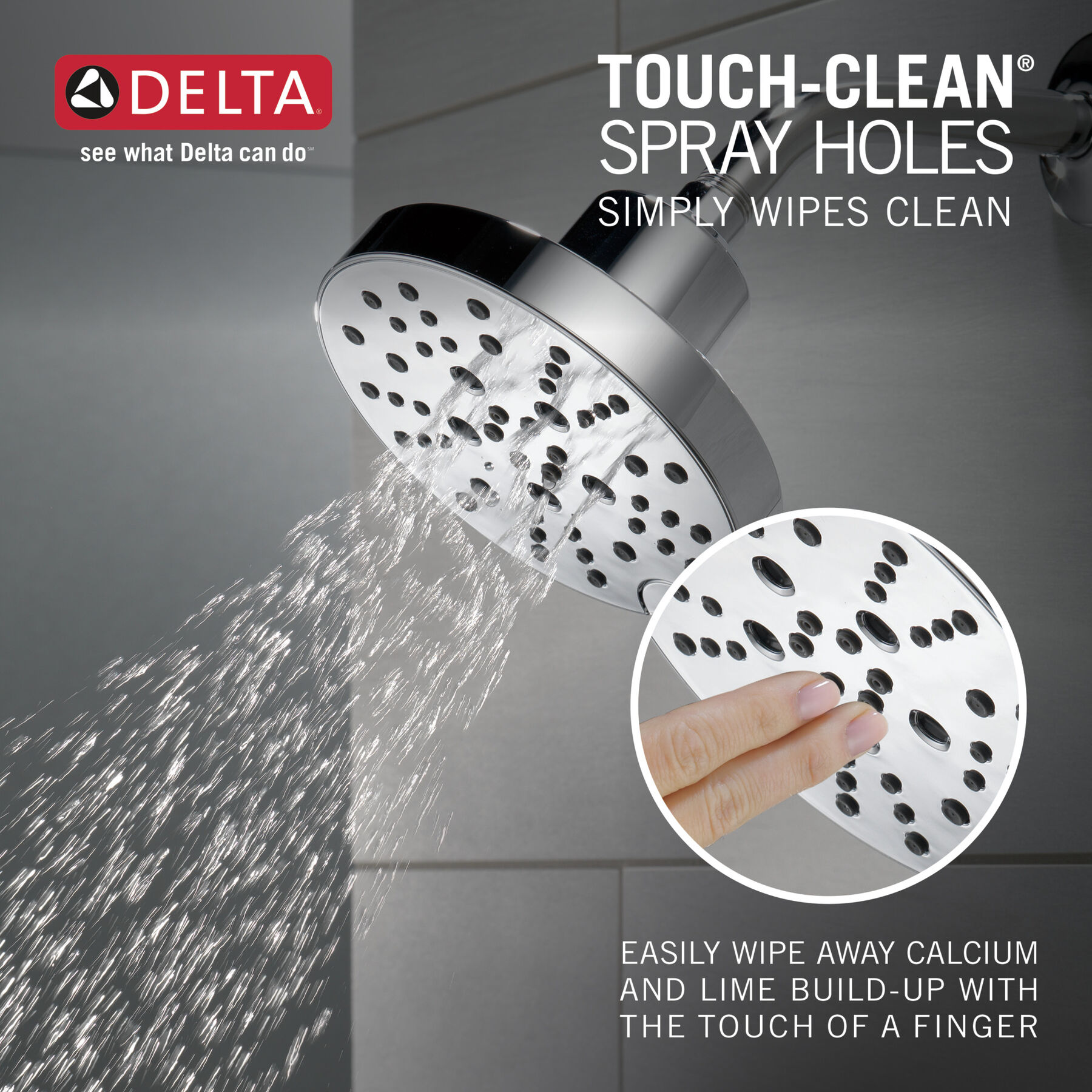 H<sub>2</sub>Okinetic® 5-Setting Contemporary Raincan Shower Head, image 2