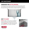 17” Workstation Undermount Single Bowl 16 Gauge Stainless Steel Bar Prep Kitchen Sink with WorkFlow™ Ledge and Accessories