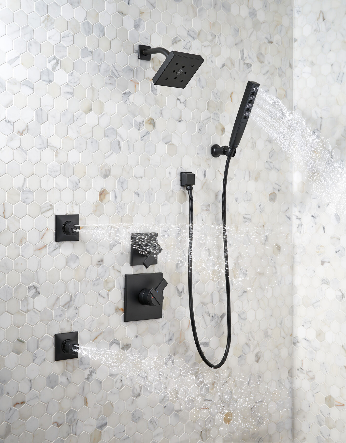 H<sub>2</sub>Okinetic® 4-Setting Wall Mount Hand Shower, image 12