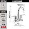 Two Handle Centerset Bathroom Faucet