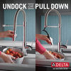 Single-Handle Pull-Down Spring Kitchen Faucet with Touch<sub>2</sub>O® Technology (Recertified)