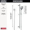 Hand Shower 1.75 GPM w/Slide Bar 4S