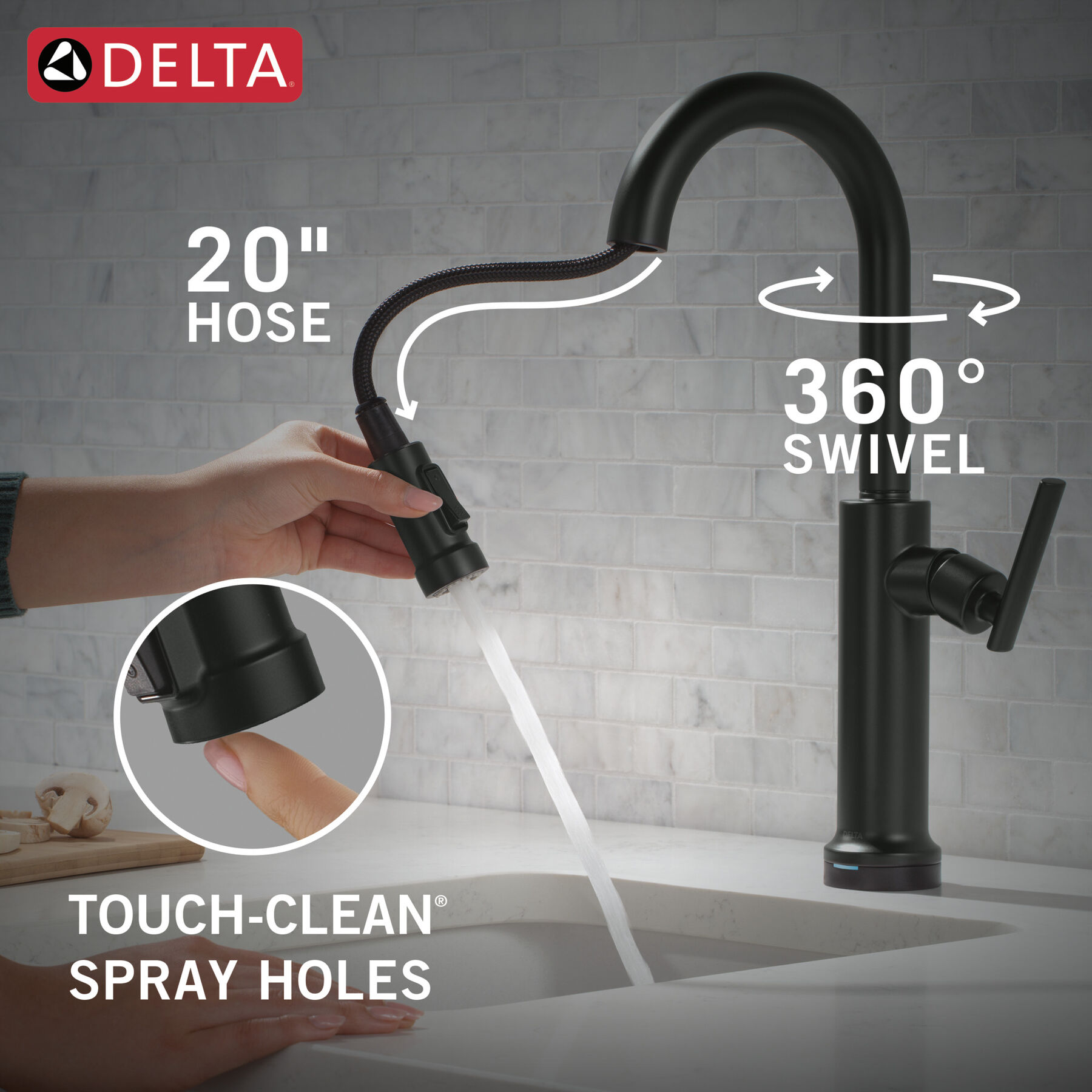 Touch2O&reg; Technology Bar / Prep Faucet with Touchless Technology
