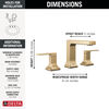 Two Handle Widespread Bathroom Faucet (Recertified)