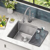 17” Workstation Undermount Single Bowl 16 Gauge Stainless Steel Bar Prep Kitchen Sink with WorkFlow™ Ledge and Accessories
