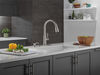 Single Handle Pull-Down Kitchen Faucet with Soap Dispenser and ShieldSpray® Technology