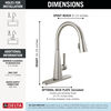 Single-Handle Pull-Down Kitchen Faucet
