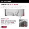27&rdquo; Workstation Kitchen Sink Undermount Stainless Steel Single Bowl with WorkFlow&trade; Ledge and Accessories