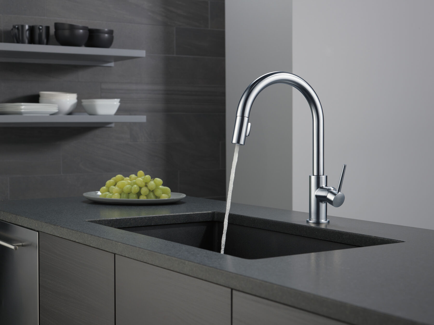 Single Handle Pull-Down Kitchen Faucet (Recertified), image 8