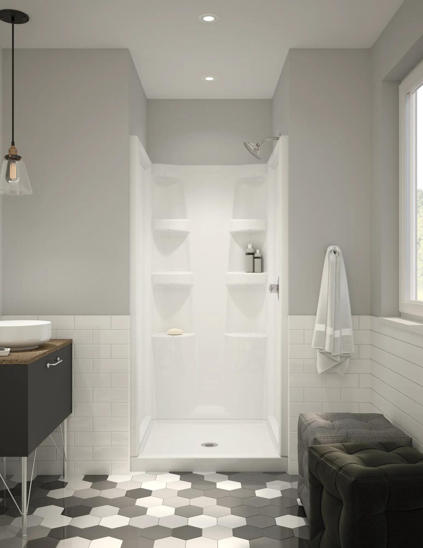 ProCrylic 36 in. Shower Surround