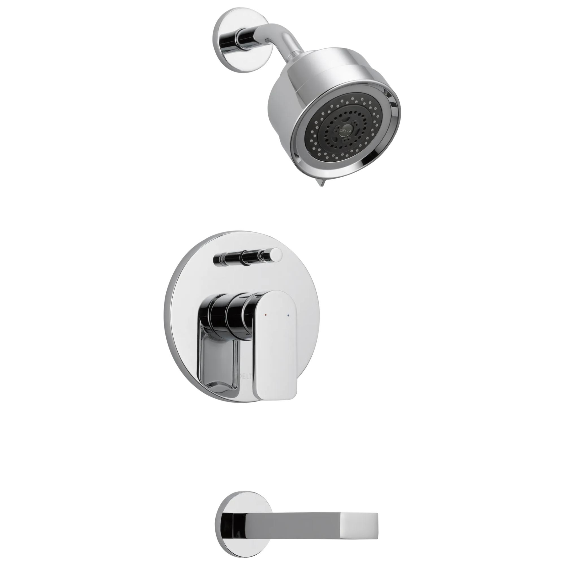 In-Wall Tub and Shower - Stick Handle; with 3-Setting Shower Head Ceramic Valve System