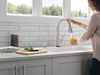Single Handle Pull-Down Touch<sub>2</sub>O® Technology Kitchen Faucet with Touchless Technology and Soap Dispenser