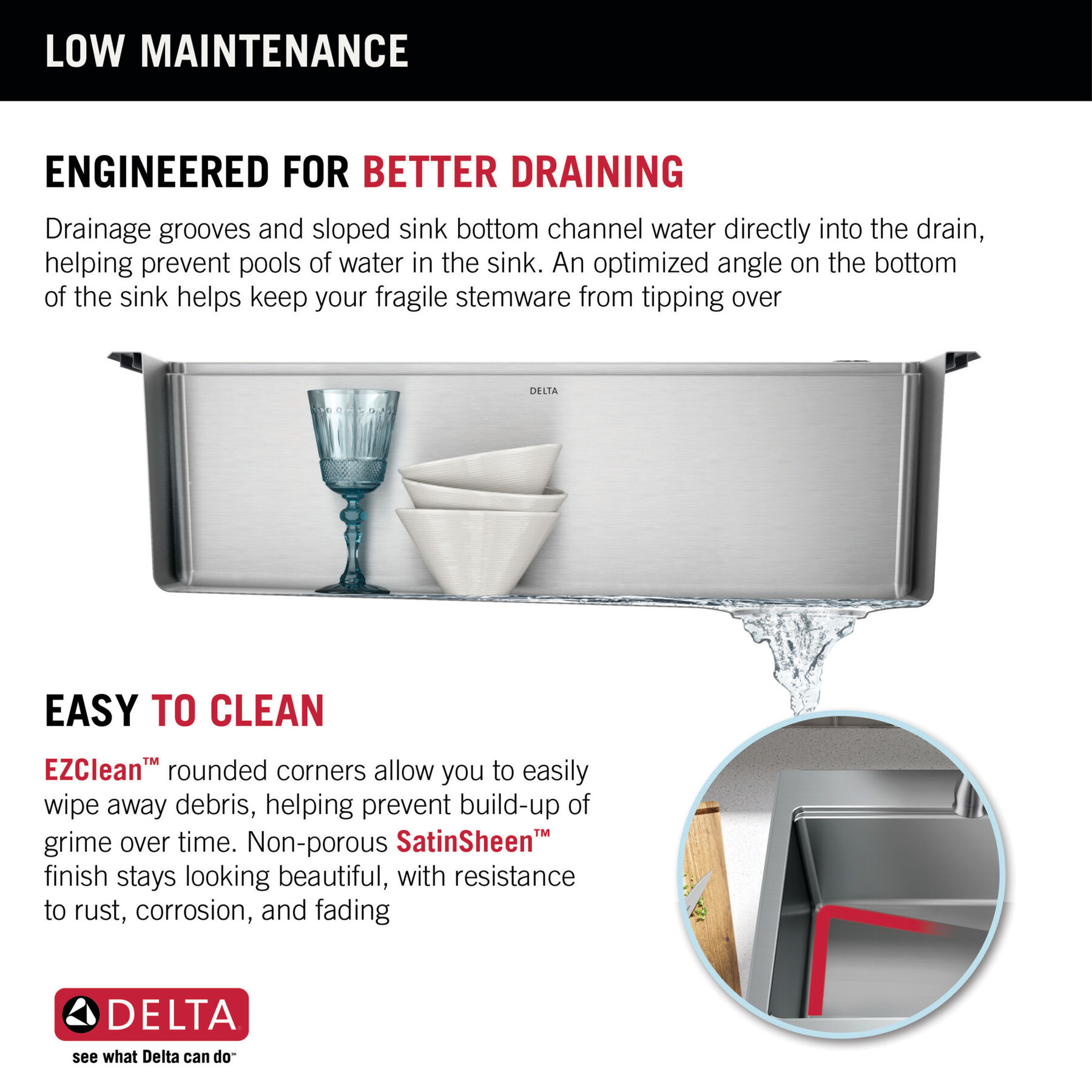 30” Stainless Steel Workstation Kitchen Sink Drop-In Undermount Single Bowl with WorkFlow™ Ledge and Accessories, image 9