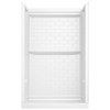 48x34 Alcove Shower Base with Tile Wall Bundle - Center Drain