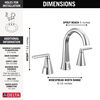 Two Handle Widespread Bathroom Faucet