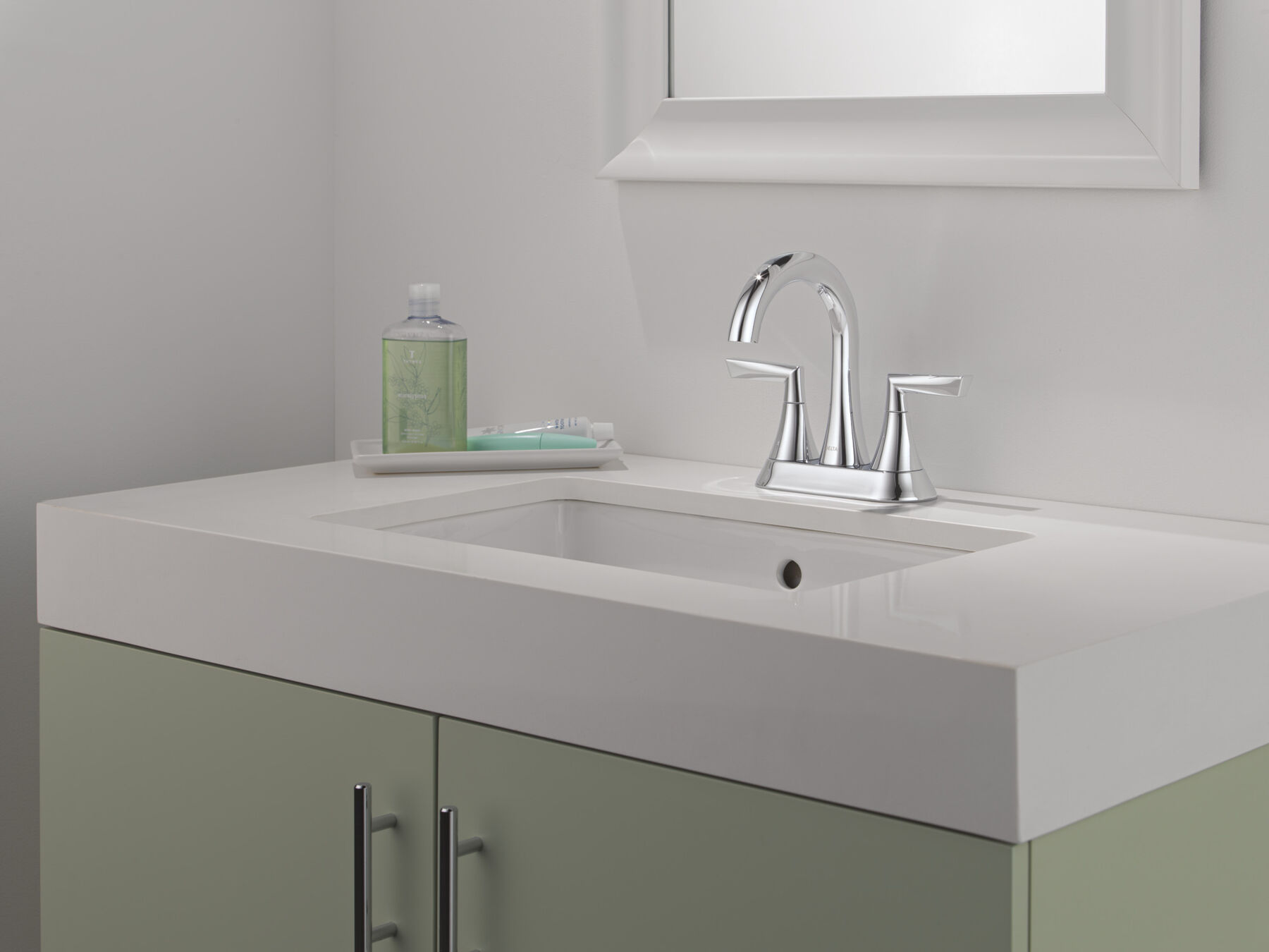 Two Handle Centerset Bathroom Faucet, image 4
