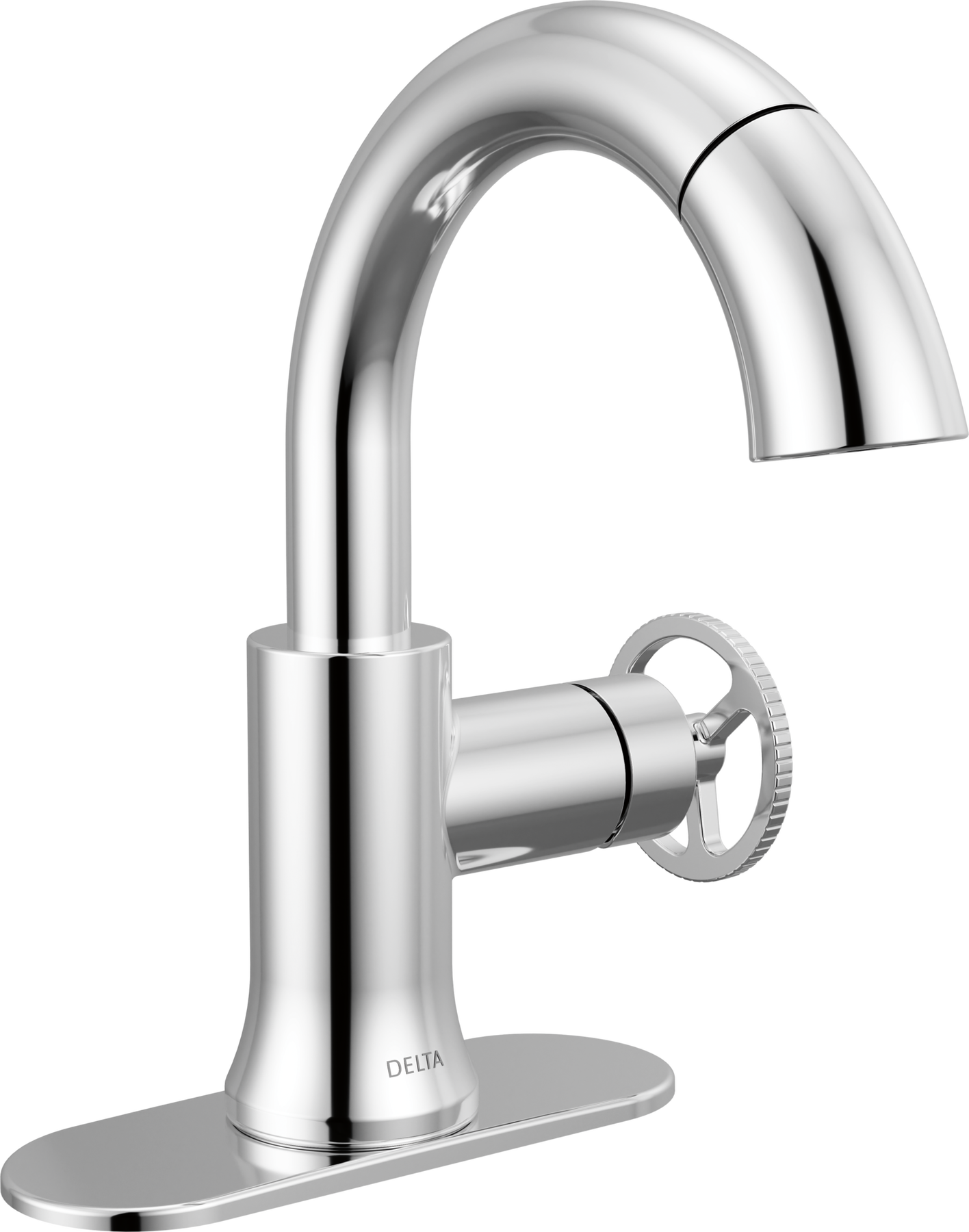 Single Handle Pull-Down Bathroom Faucet, image 2