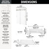 60x32 Alcove Shower Base with Door Bundle - Right Seat Center Drain Curve