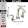 Two Handle Widespread Bathroom Faucet (Recertified)